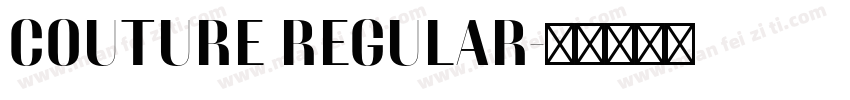 COUTURE REGULAR字体转换